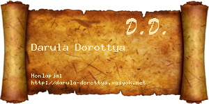 Darula Dorottya névjegykártya